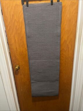 Crate&Barrel Graphite Textured 90x 14 in Table Runner